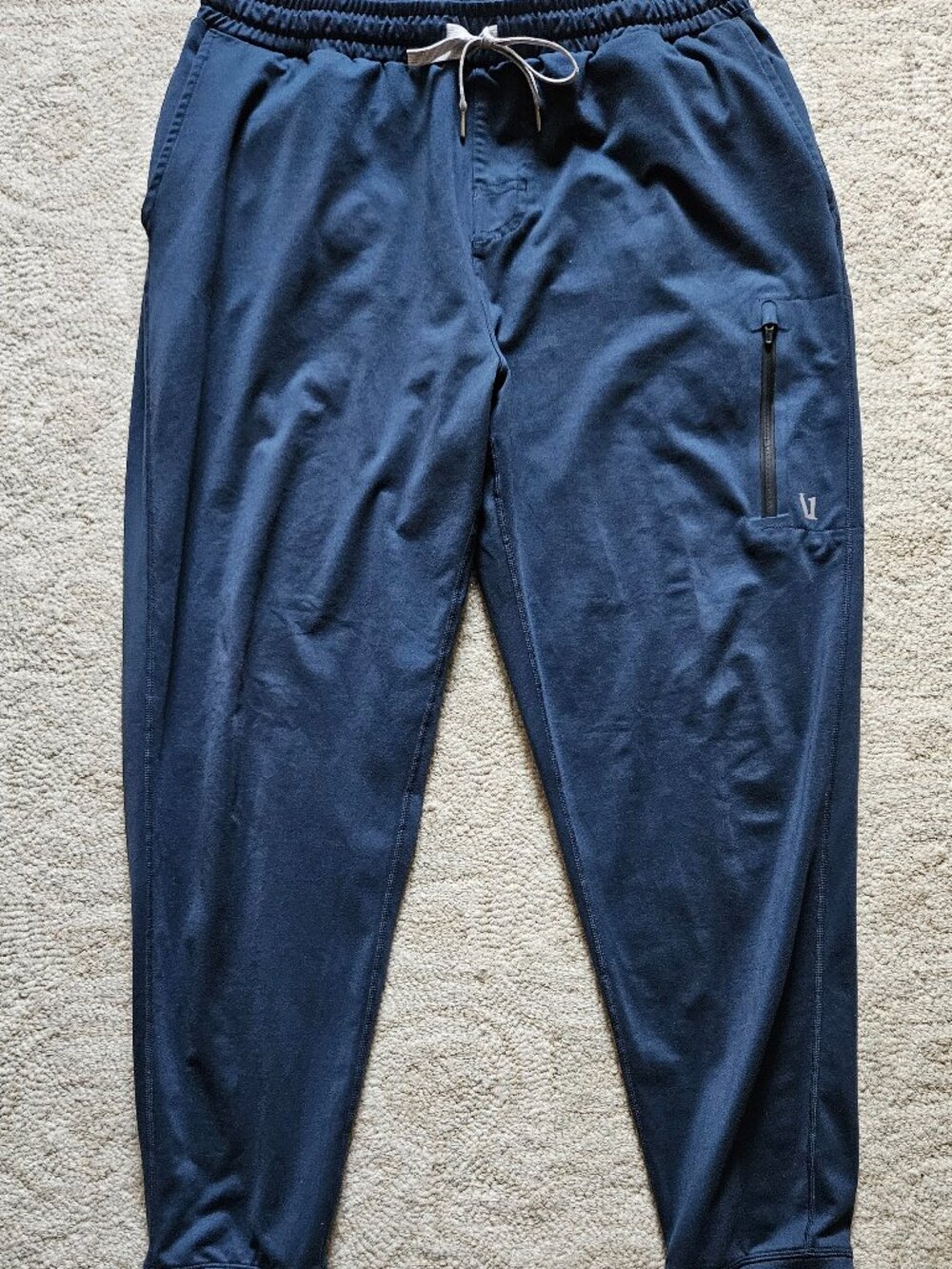 Vuori Men's Sunday Performance Jogger Large L Blue Pull-On Pants Athleisure V416